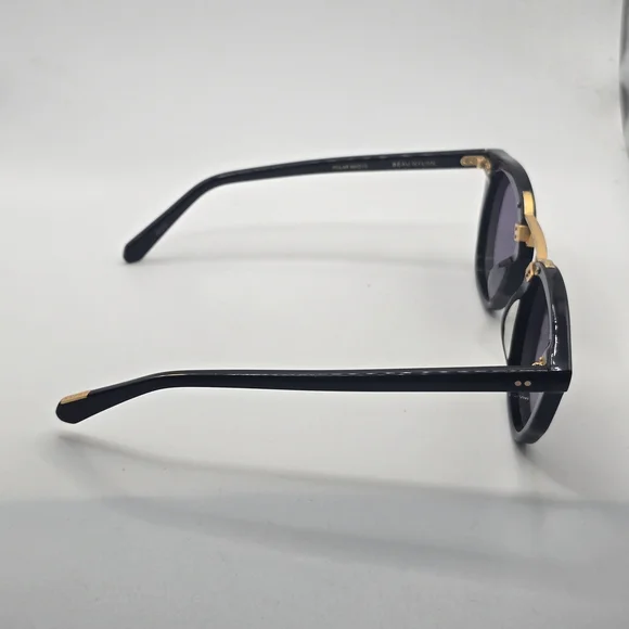 KREWE Black and Gold Beau Nylon Sunglasses display picture 1